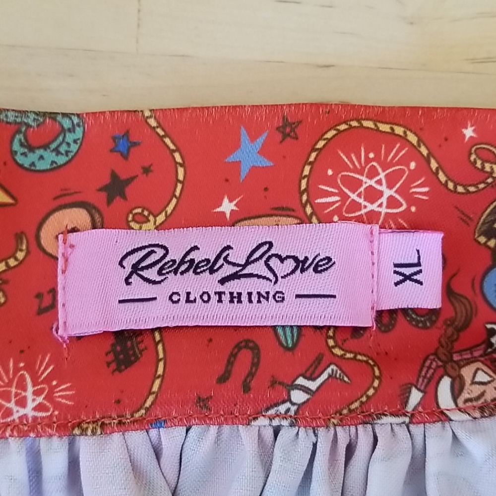 Satin cowgirl skirt,XL